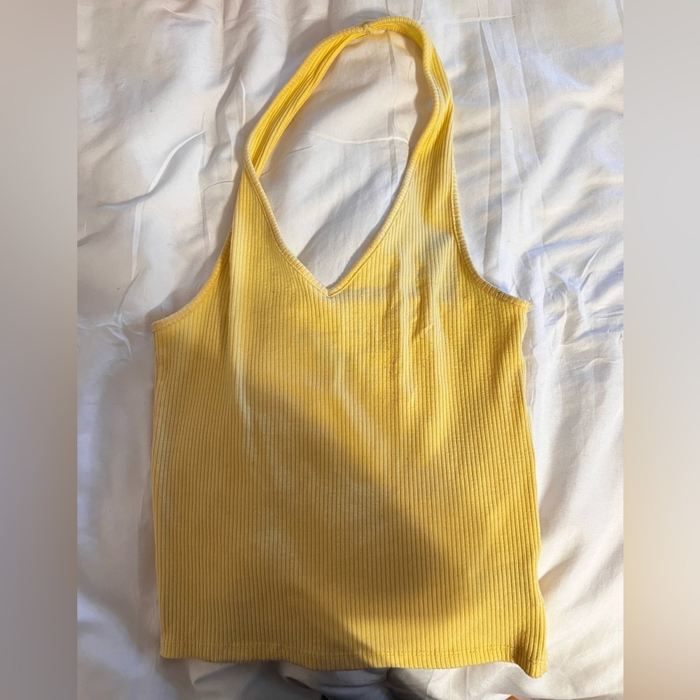 Yellow American Eagle Halter Top